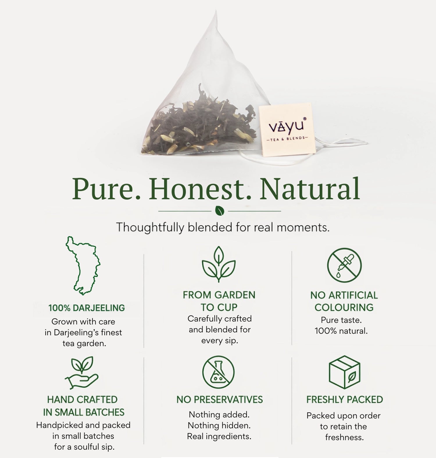Darjeeling Green (Organic Green Tea) | 16 biodegradable Teabags