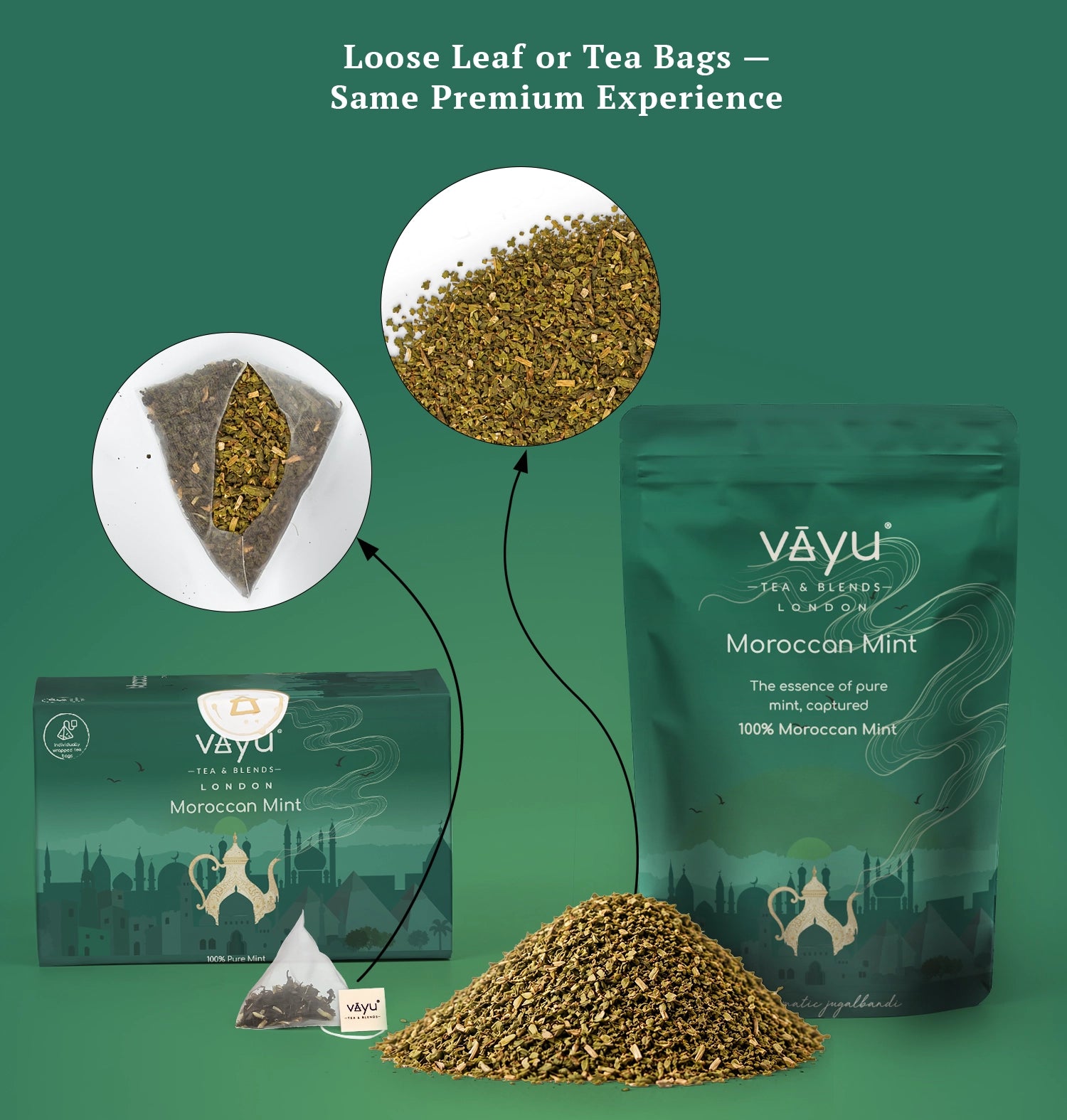 Moroccan Mint (Pure Mint) Loose Tea 100gms