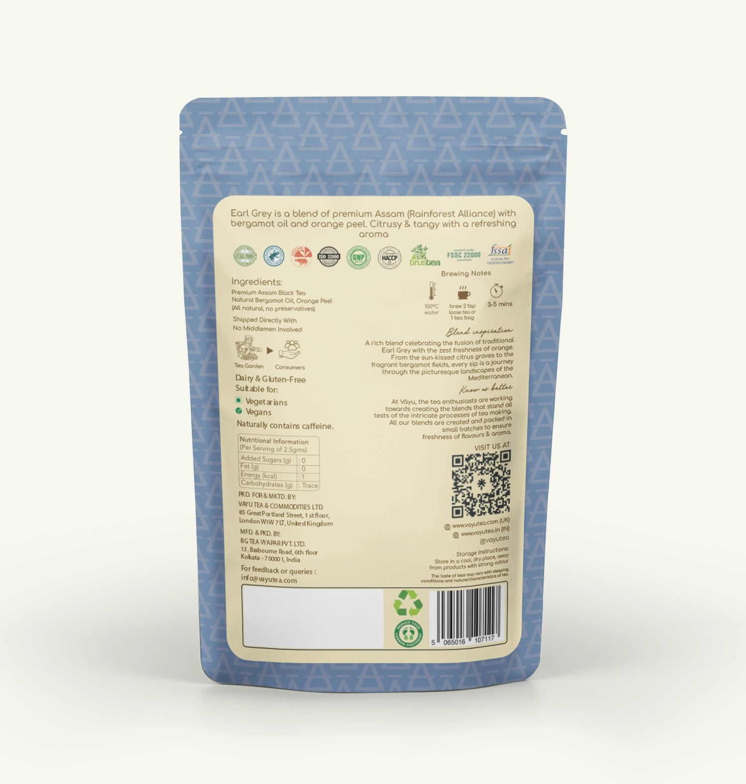 Earl Grey (Orange peel Loose Tea 100gms)
