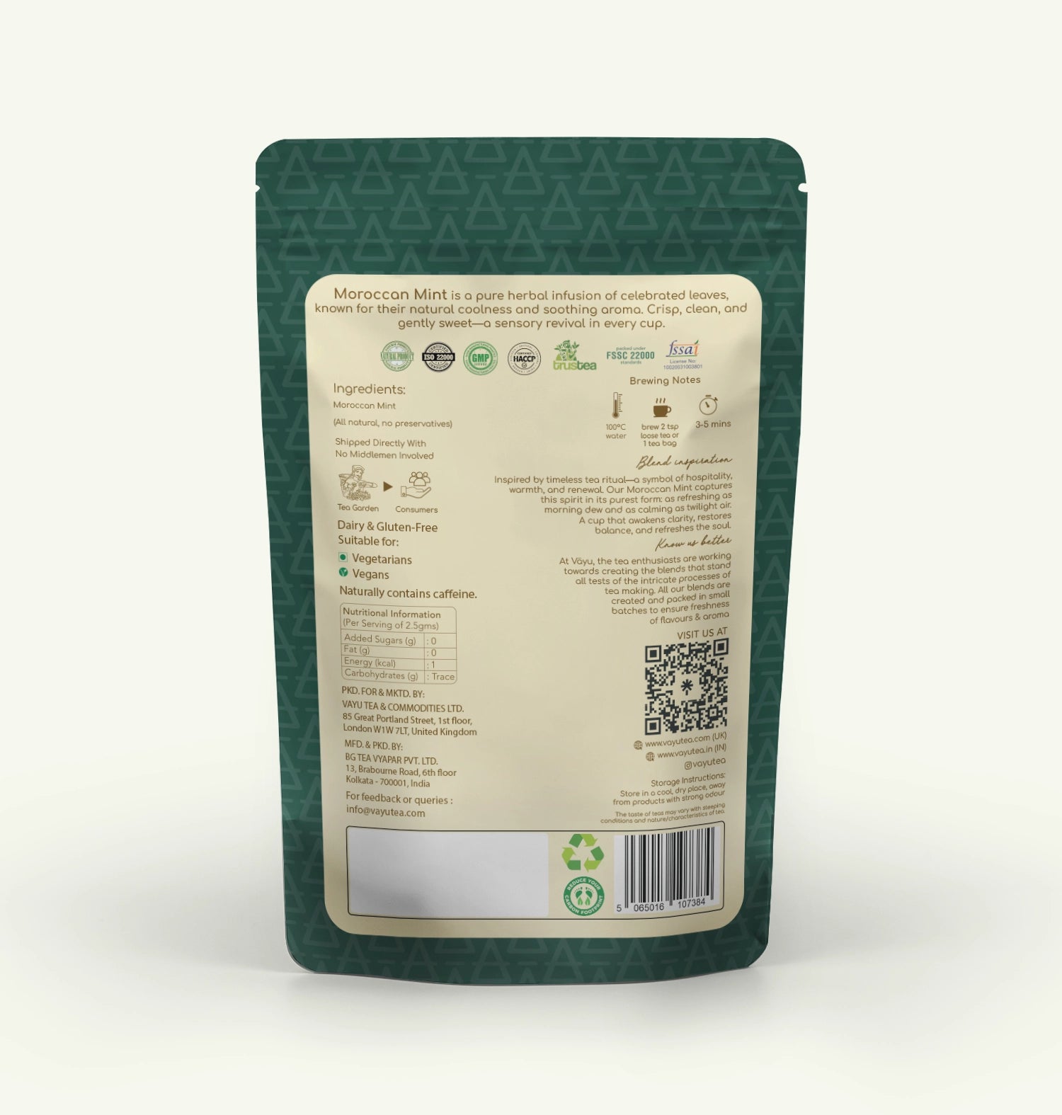 Moroccan Mint (Pure Mint) Loose Tea 100gms