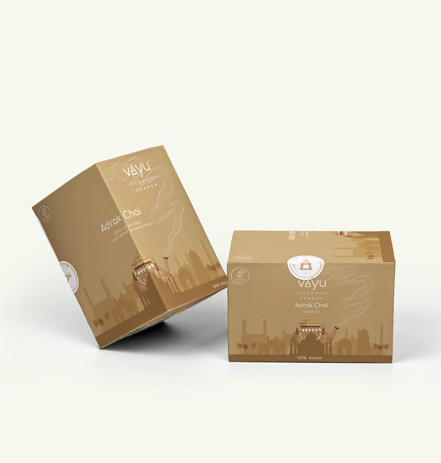 Adrak Chai (Ginger Tea) 16 biodegradable Teabags