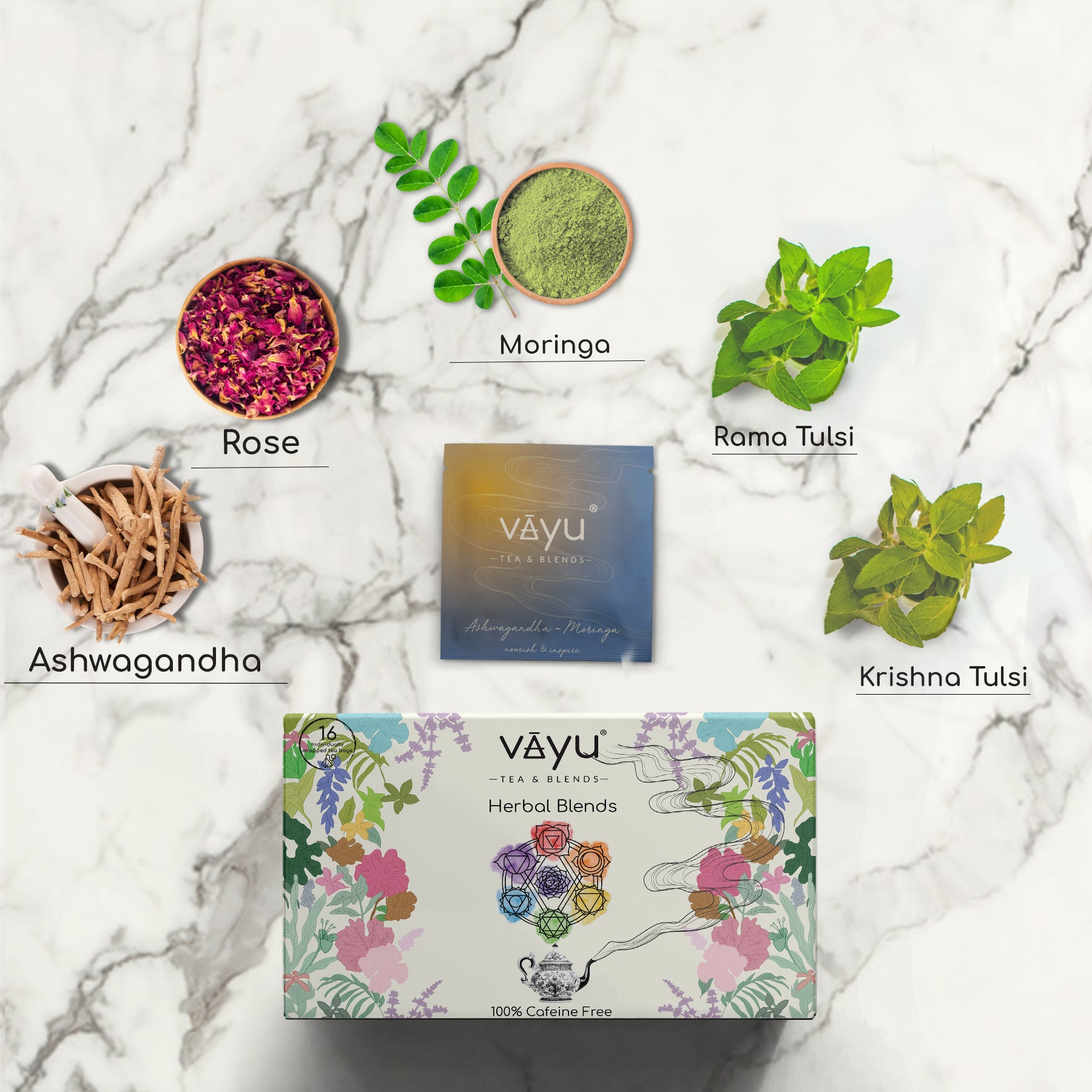 Herbal Tea (16 Pyramid Tea Bags)