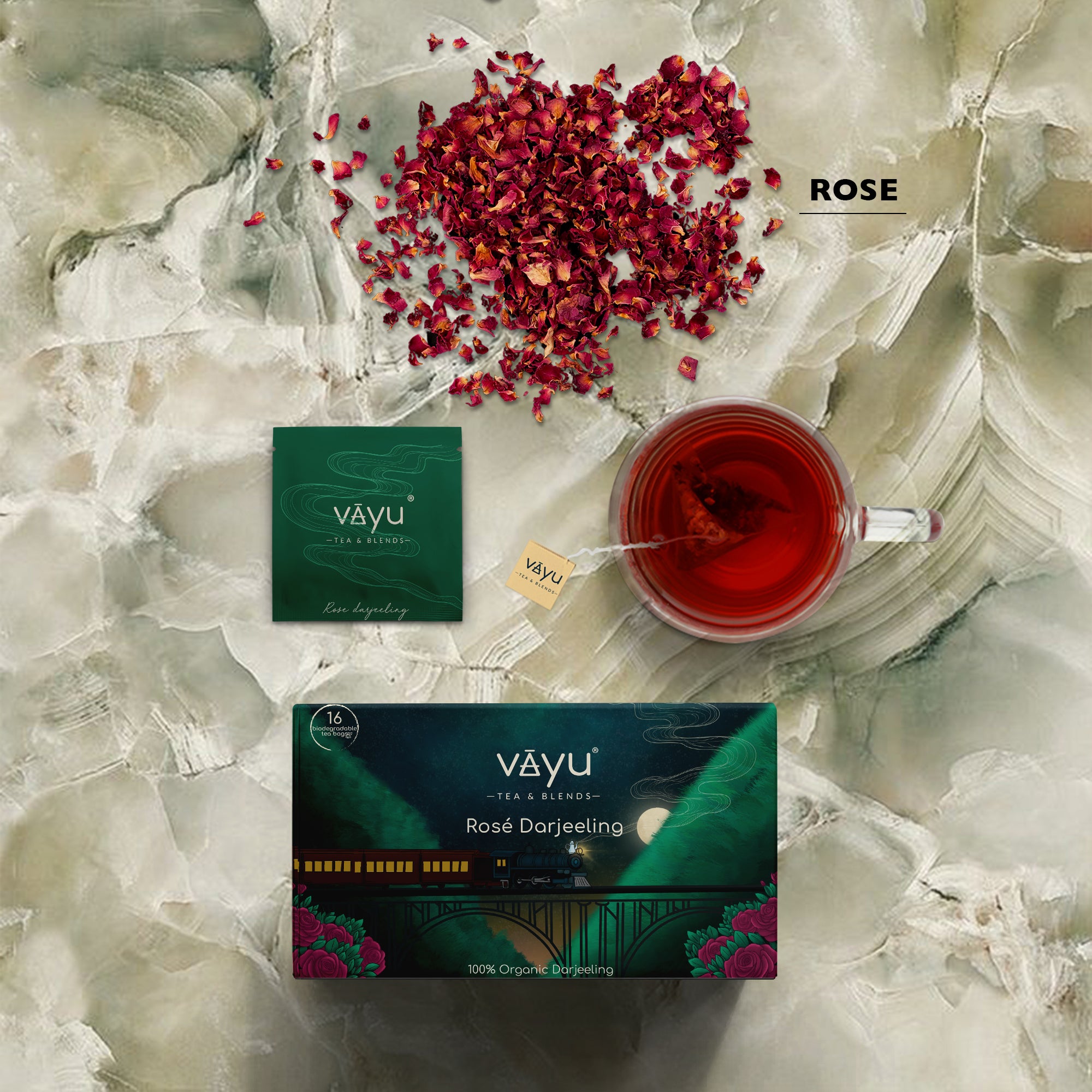 Rosé Darjeeling (16 Pyramid Tea Bags)