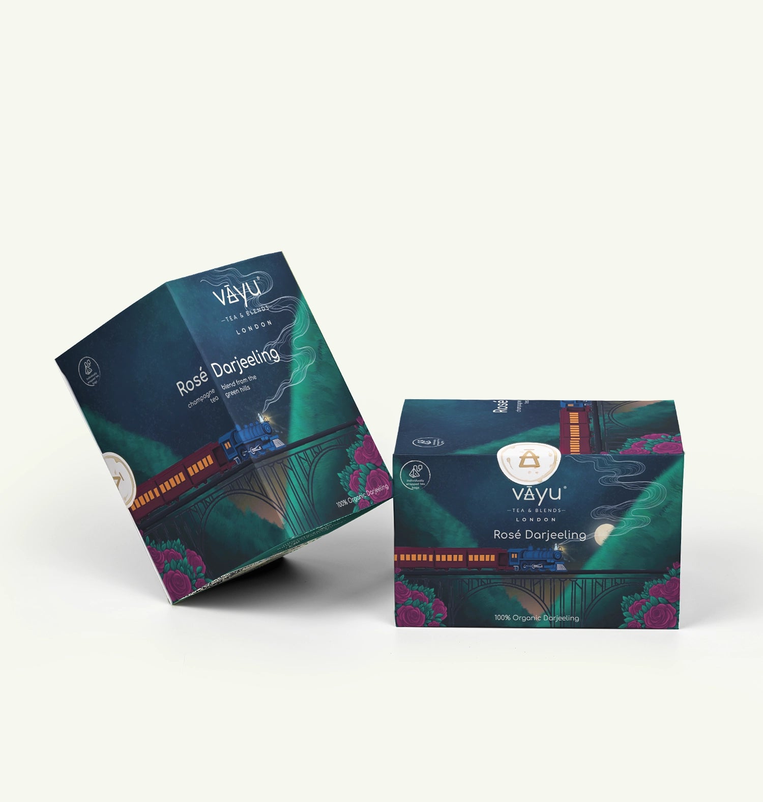 Rosé Darjeeling (Organic Green Tea with Rose 16 Pyramid Tea Bags)