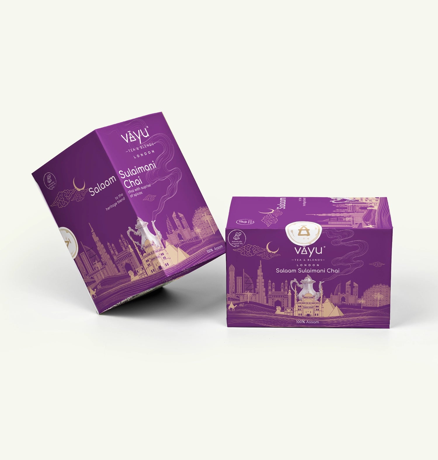 Salaam Sulaimani Chai (Cardamom, Clove, Liquorice & Rose) 20 Pyramid Tea Bags)