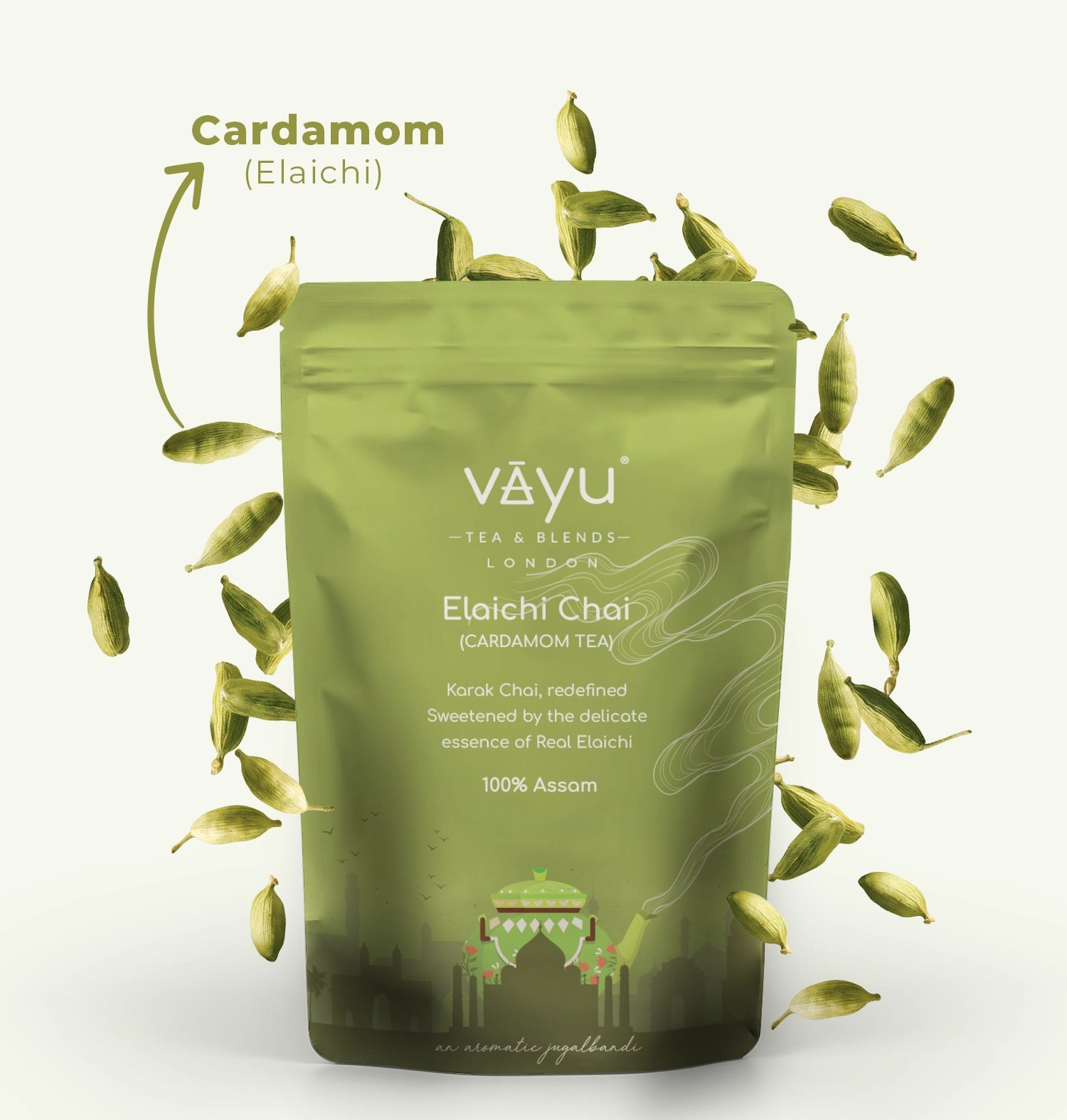 Elaichi Chai (Cardamom Tea) Loose Tea 150gms