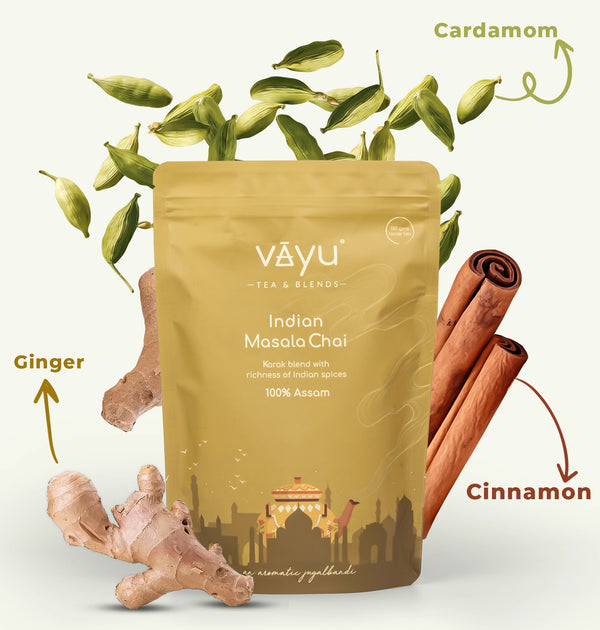 Indian Masala Chai (Cardamom, Cinnamon & Ginger) Loose Tea  180gms