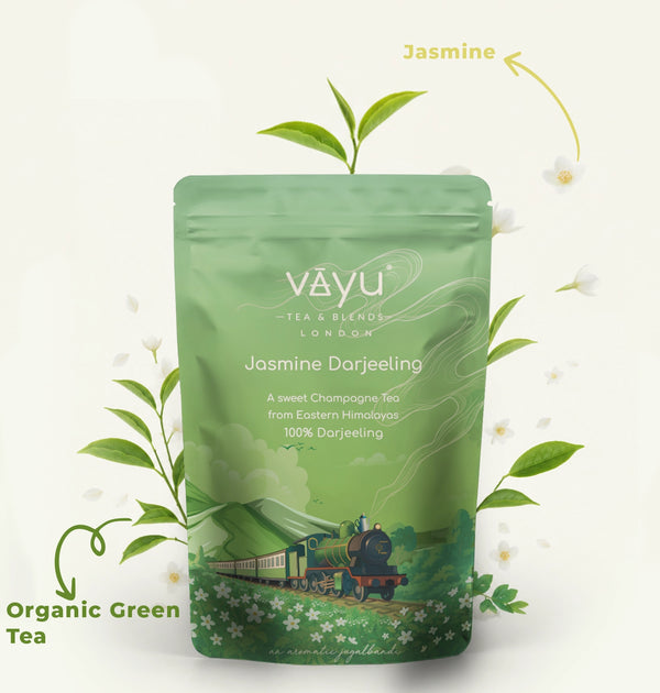 Jasmine Darjeeling (Organic Green Tea with Jasmine) Loose Tea 100gms