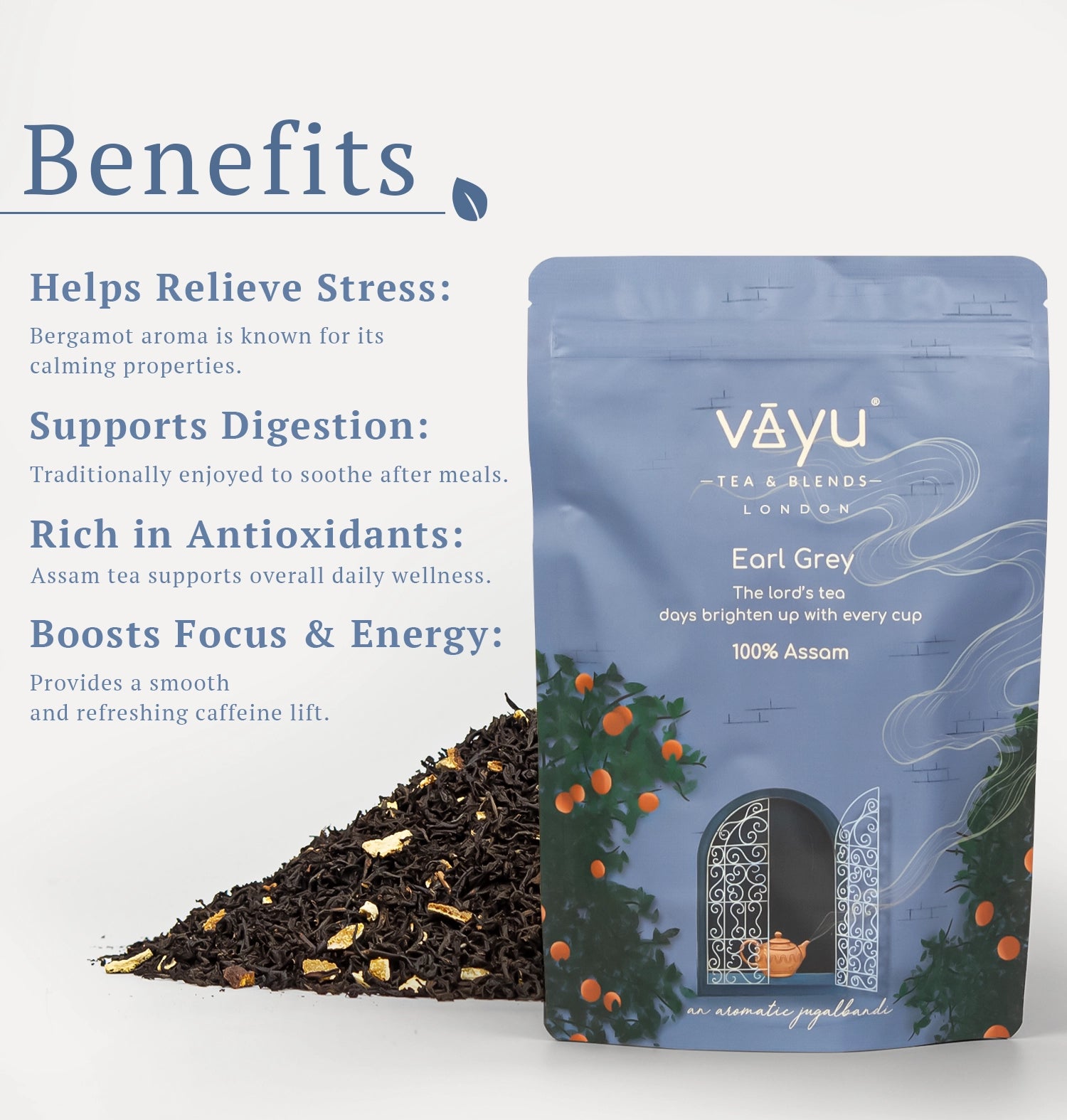 Earl Grey (Orange peel Loose Tea 100gms)
