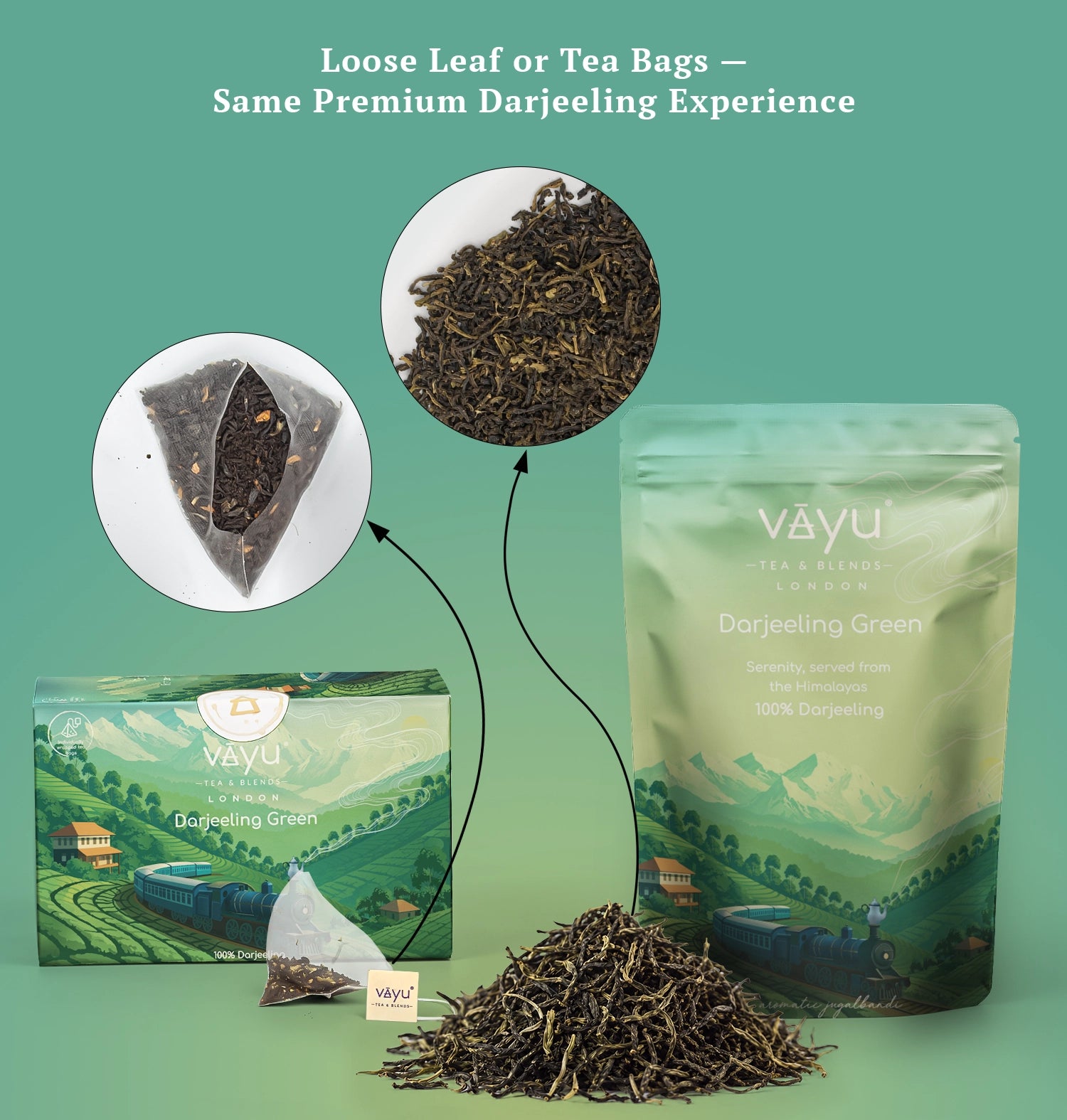 Darjeeling Green (Organic Green Tea) Loose Tea 100gms