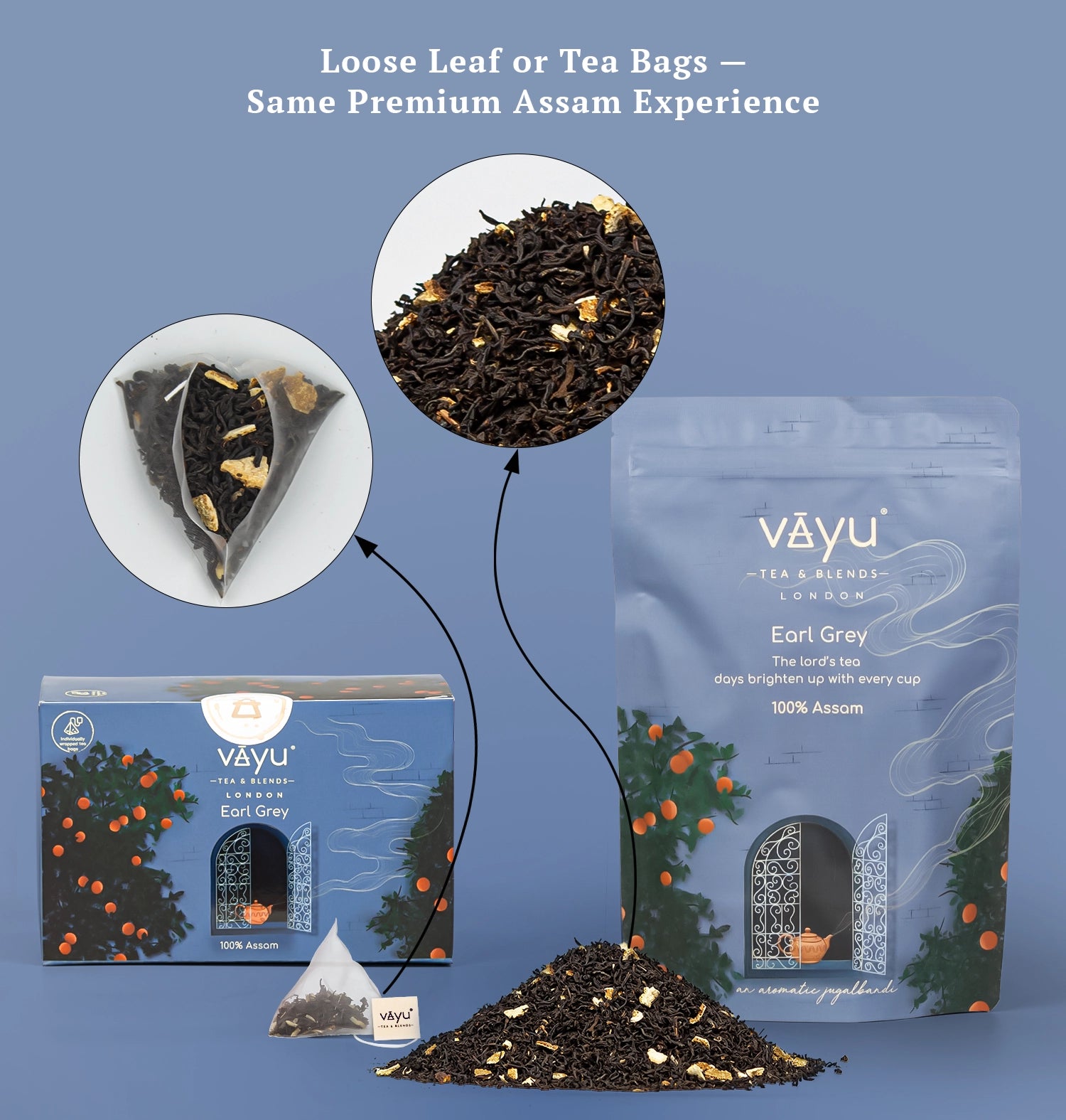 Earl Grey (Orange peel Loose Tea 100gms)
