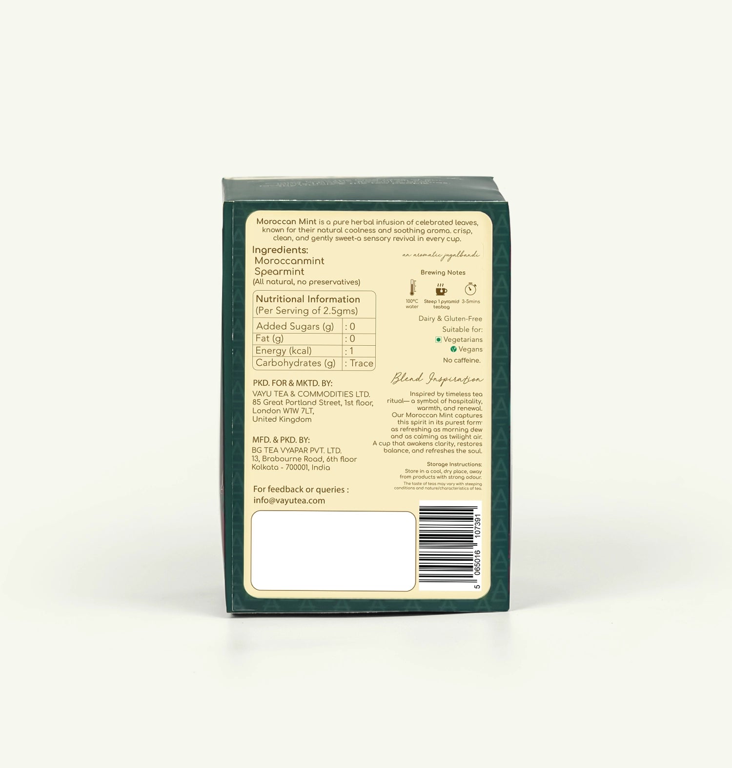 Moroccan Mint (Pure Mint) 16 biodegradable Teabags